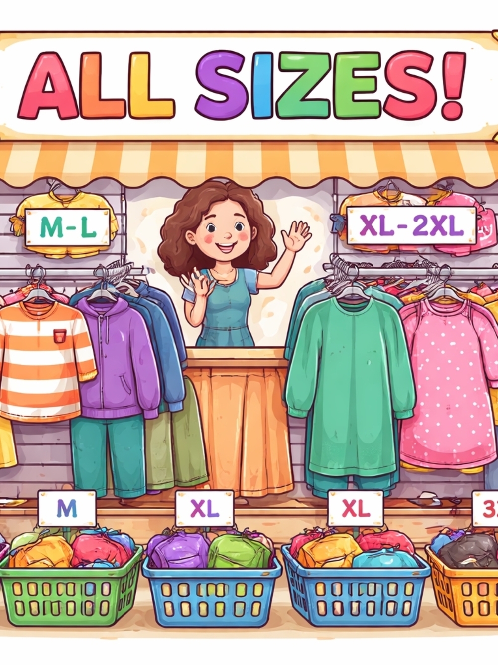 Assorted Women's Tops and Dresses - Green, Purple, Pink, Orange